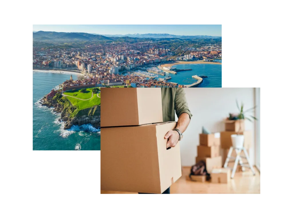 Cajas de mudanzas Málaga - Gijón